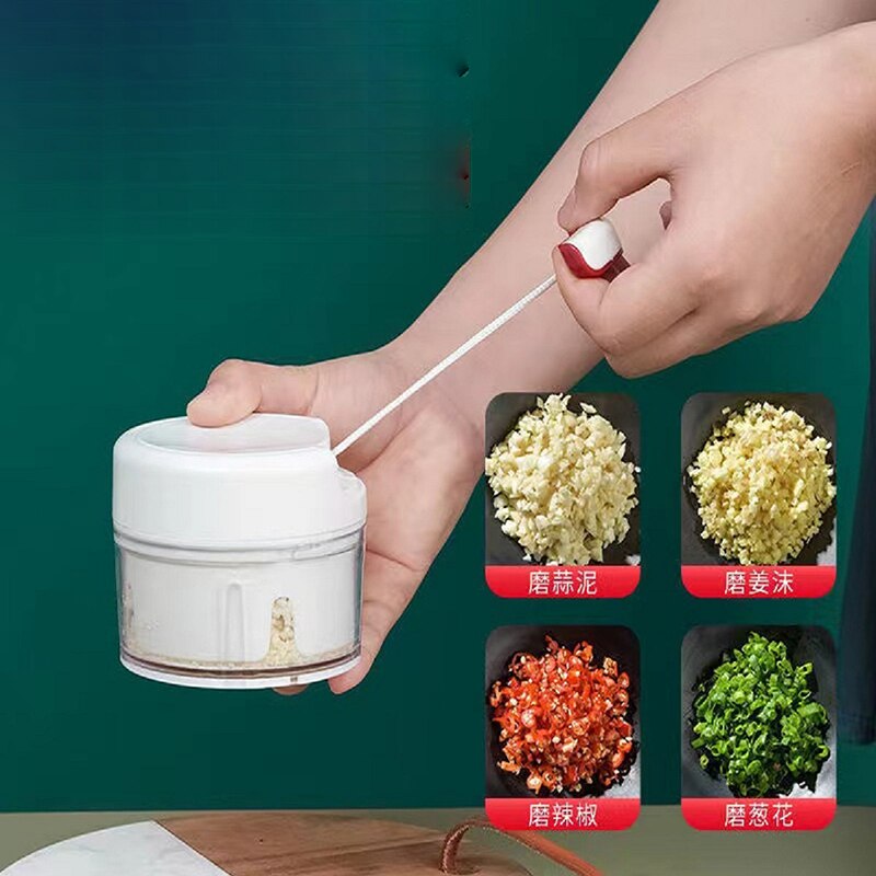 Household Kitchen Gadgets Vegetable Cutter Silk Cutter - プラスチック製のニンニクの粉砕機、野菜のカッター、チョッパー、ペルーラー、グラインダーツール、ガジェット、キッチンアクセサリー、家庭用