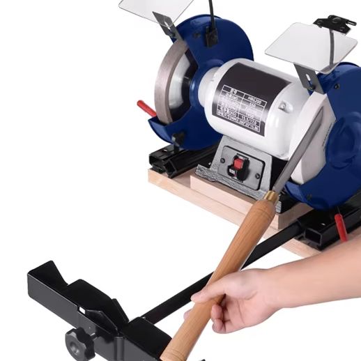 Knife Sharpener - 550Wサンドベルト研磨機 200mm電動ベンチグラインダー 金属研磨・ナイフ研ぎ用