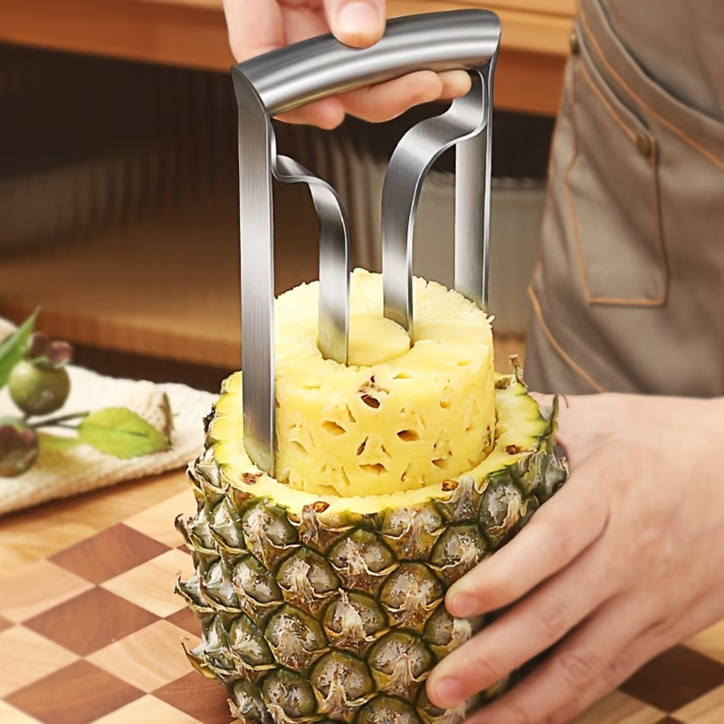 Kitchen Gadgets For Cooking - パイナップルピーラー パイナップルコアラー スライサー ステンレス製フルーツカッター 簡単スライサー ピーラー