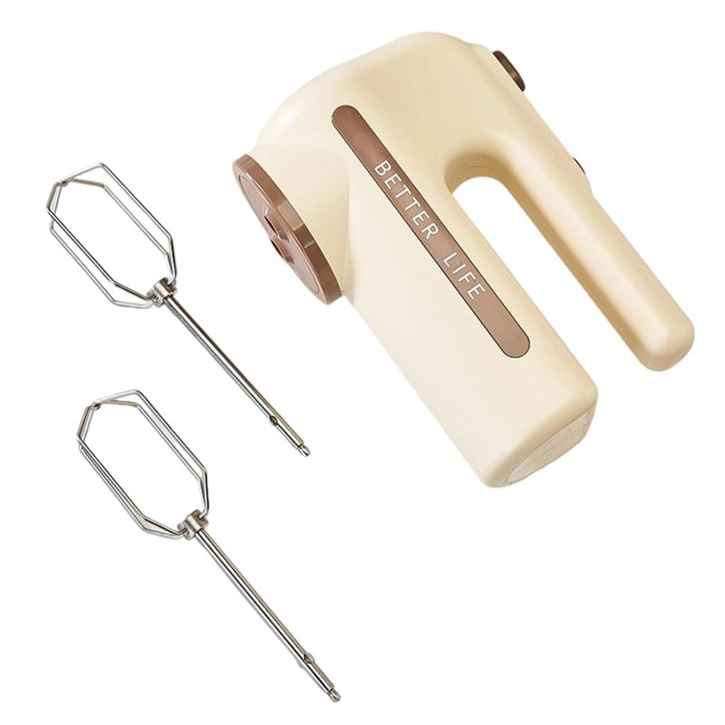 Kitchen Gadgets Gift Ideas - 【キッチンガジェット】キッチンベーキングキット用コードレス電動ハンドミキサー、5段階速度調整、取り外し可能な泡立て器2個付き、ギフトに最適