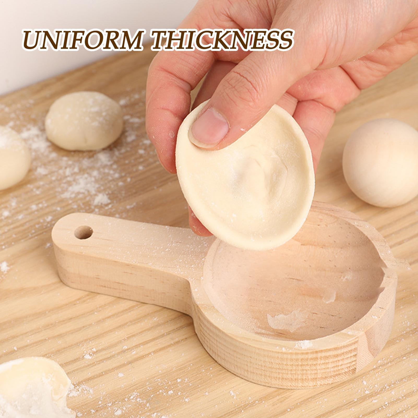 Kitchen Gadgets For Women - 丸型手持ち餃子皮メーカー 餃子ラッパープレス バンズ、ワンタン、パイ、ペストリー、ベーキング、家庭用キッチン調理器具