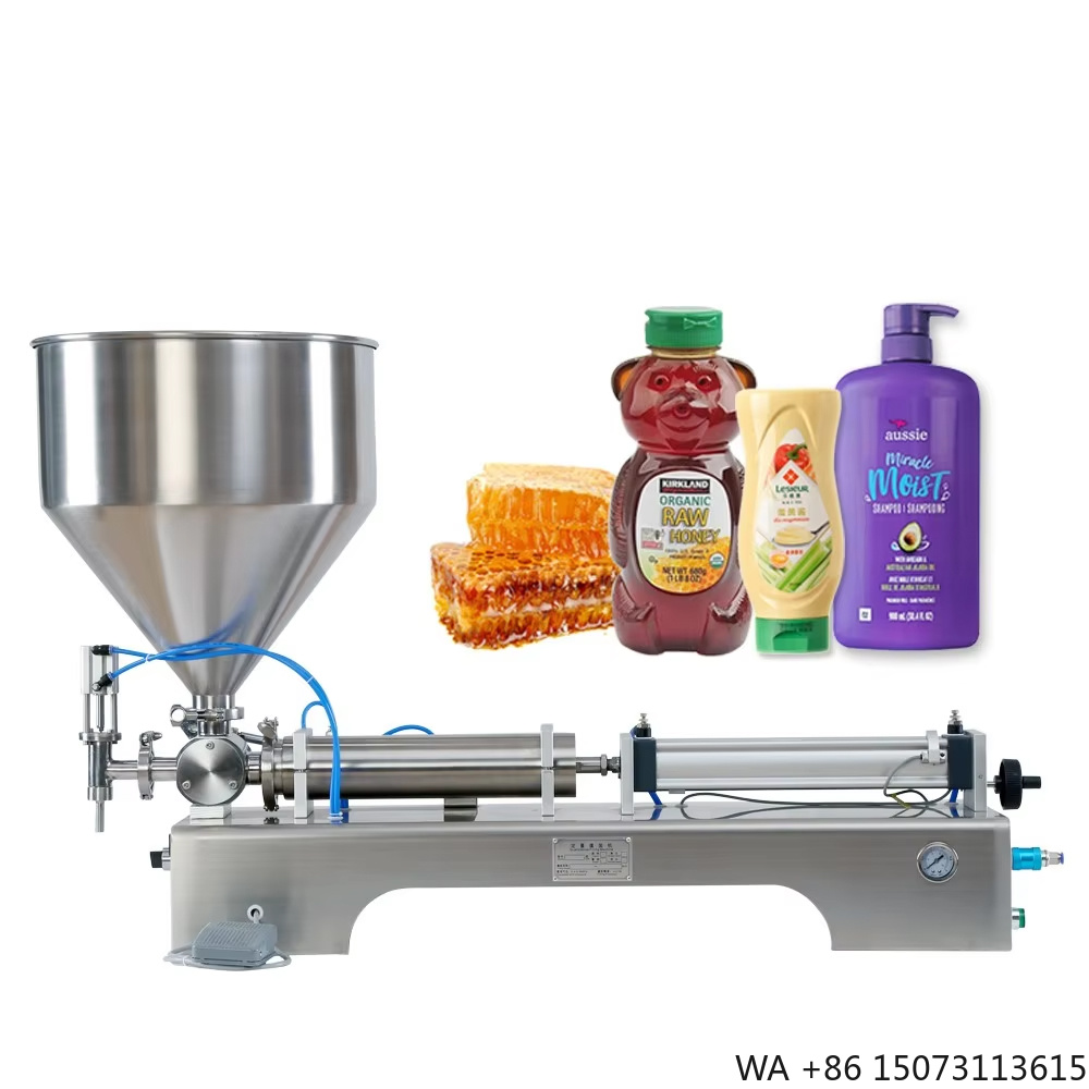 Food Vacuum Sealer - 半自動ピストン式高精度飲料ガラス瓶充填機（マーマレード、サラダドレッシング用）