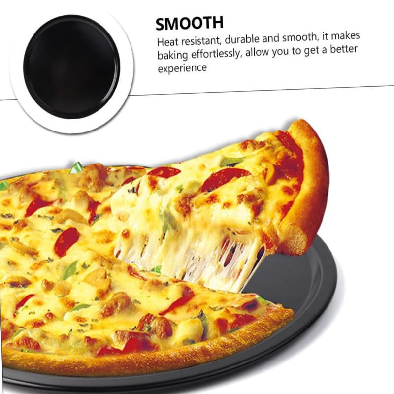 Pizza Stone Baking - 10/11/12/14インチ ピザ焼き型 ノンスティック カーボンスチール ピザトレイ 丸型ベーキングシート