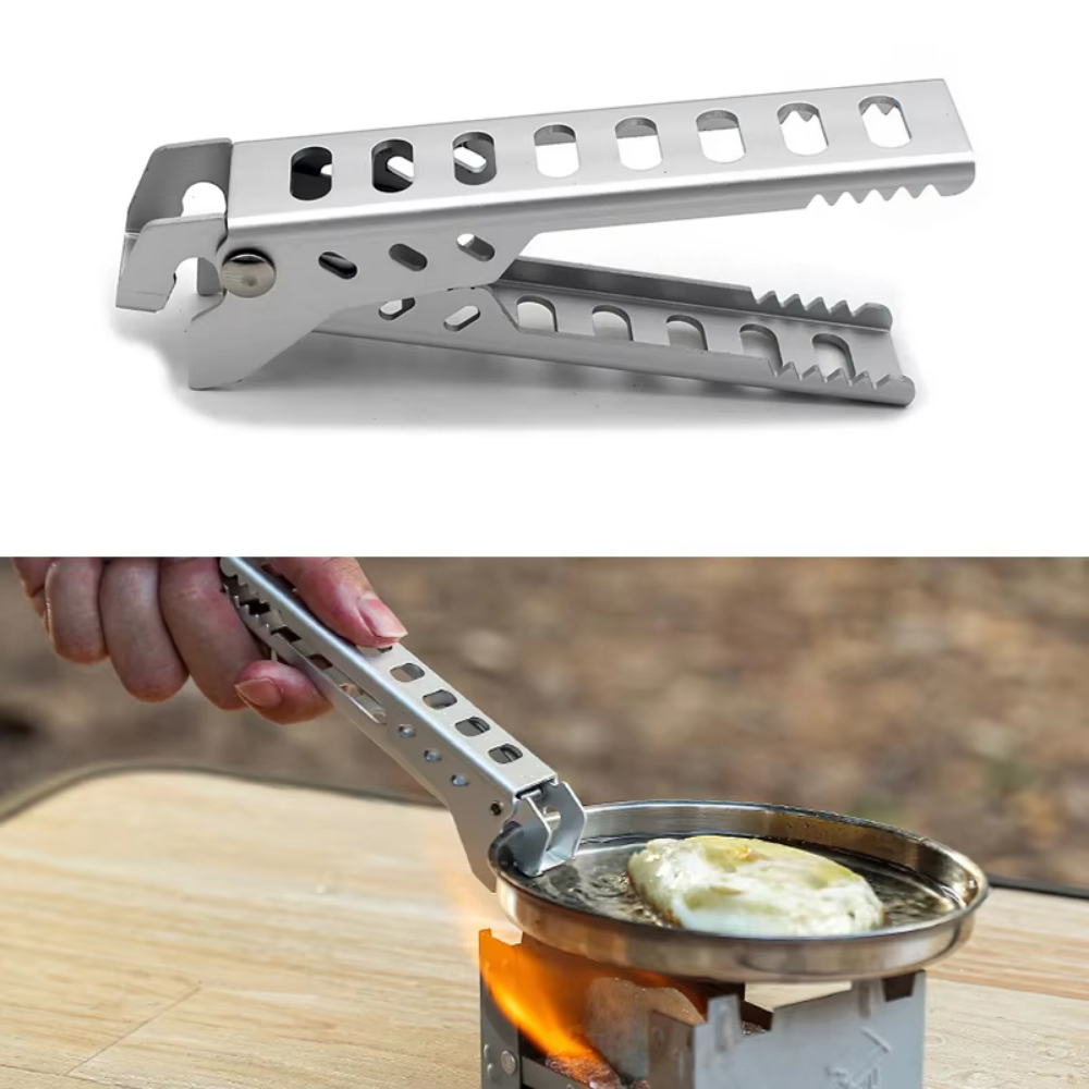 Kitchen Gadgets Sale - 屋外用アルミ製耐熱合金クリップボウルグリッパーホルダー、ポータブルキャンプ用鍋フライパンハンドル、キッチンアクセサリー、調理用品