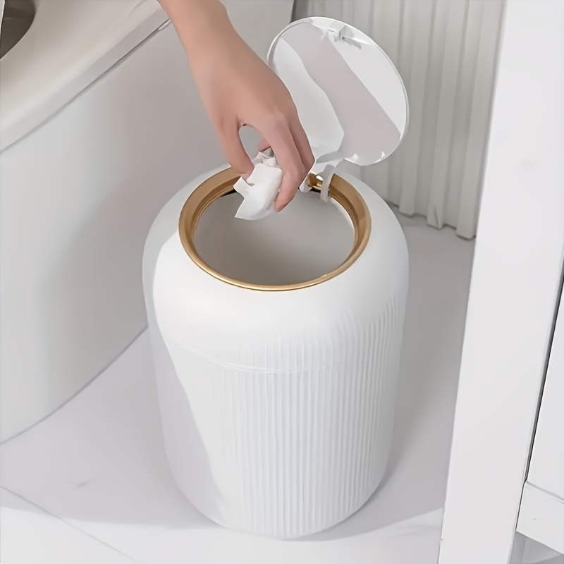 Kitchen Gadgets Luxury - 高級ストライプ柄ゴミ箱、ランタンスタイル、リビングルーム、キッチン、寝室、バスルーム用。