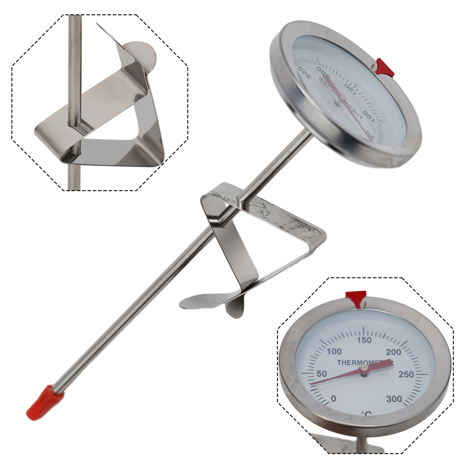 Kitchen Gadgets For Cooking - ステンレス鋼プローブ温度計キッチンツール調理温度計0〜300 ℃ ミルク コーヒー 食品 肉