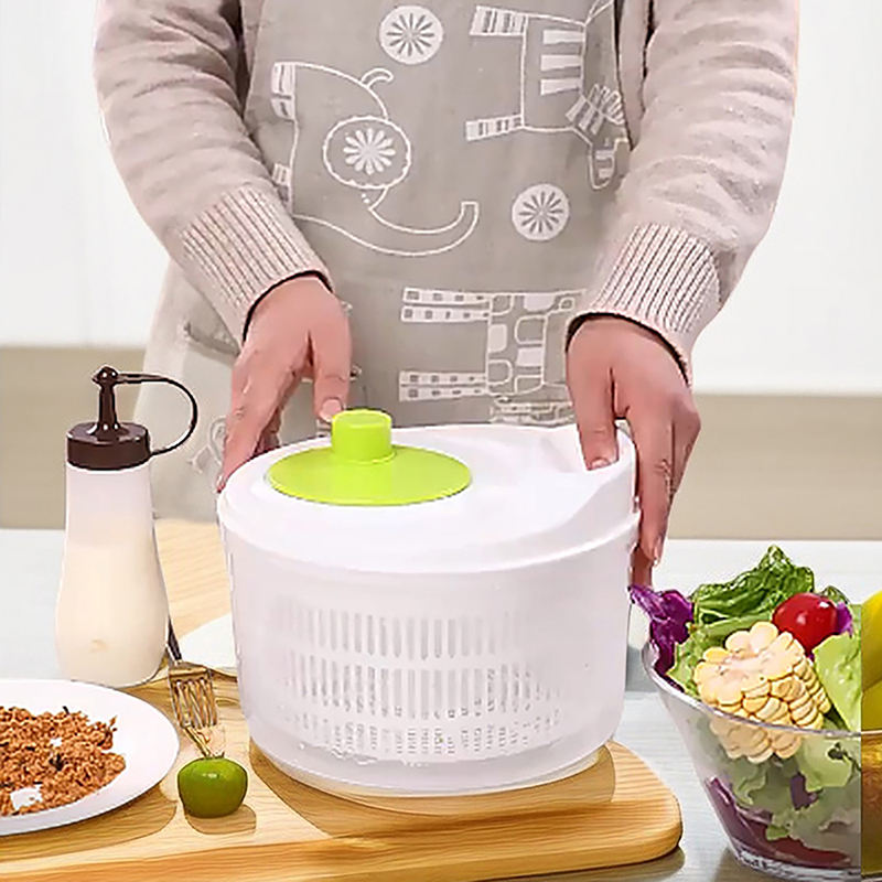 Kitchen Gadgets Sale - ホットセール野菜脱水機サラダ手動スピンドライヤーキッチンシンクフルーツ水切りレタス洗浄機ストレーナーボウルガジェットツール