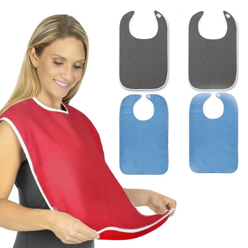 Kitchen Gadgets For Women - 1Pc 防水大人用よだれかけエプロン汚れに強い食事用よだれかけ高齢者用大人男性女性家庭用キッチン用