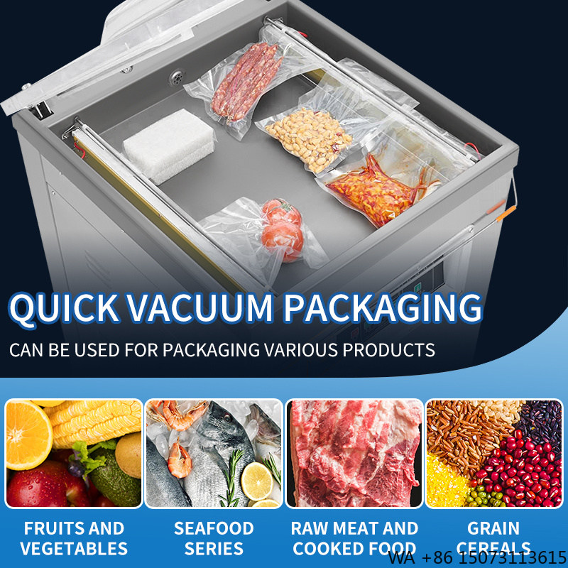 Food Vacuum Sealer - DZ-500 縦型単室食品真空シーラー半自動包装機（モーター付きプラスチックバッグ＆フォイルシーラー）