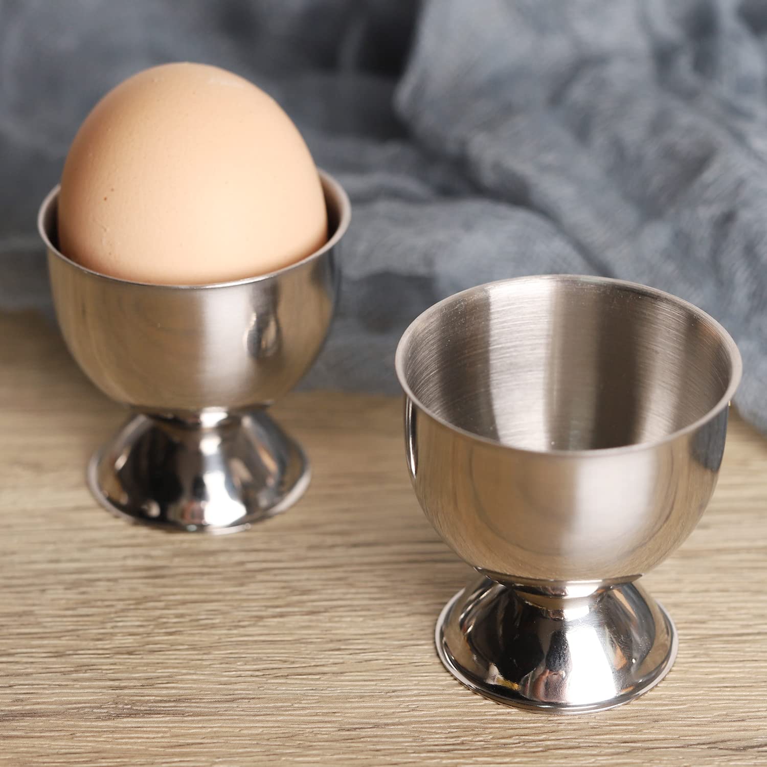 Kitchen Gadgets To Gift - ステンレス製エッグカップセット、ハード、ソフトウエッグトレイ、朝食用ホルダー、キッチン用品ギフトセット、キッチンガジェット