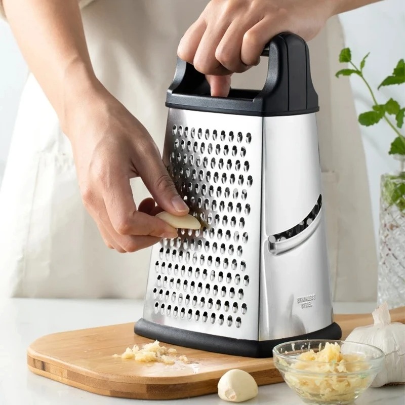 四面ボックスグレーター野菜スライサー、タワー型ポテトチーズグ - Household Kitchen Gadgets Vegetable Cutter Silk Cutter のレビューと価格