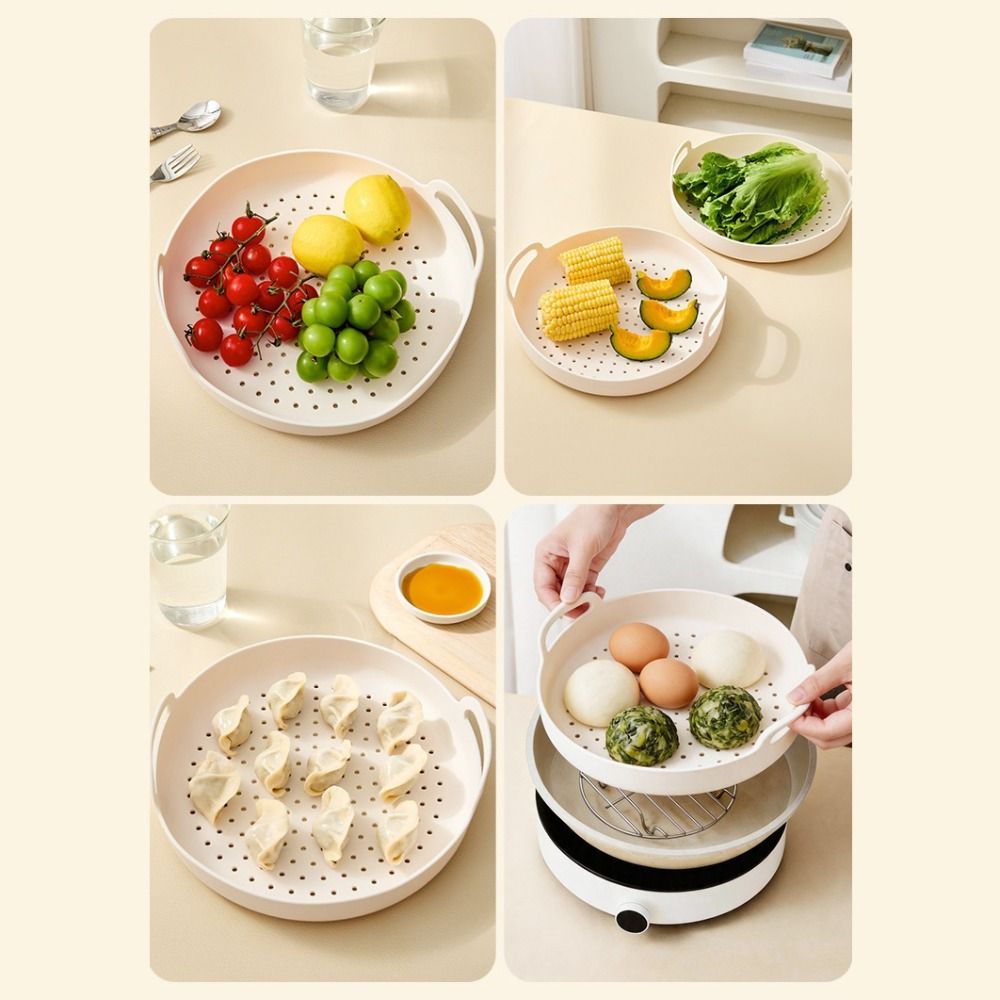 ノンスティックシリコン蒸し器バスケット耐熱耐油性再利用可能な - Silicone Steamer Basket のレビューと価格