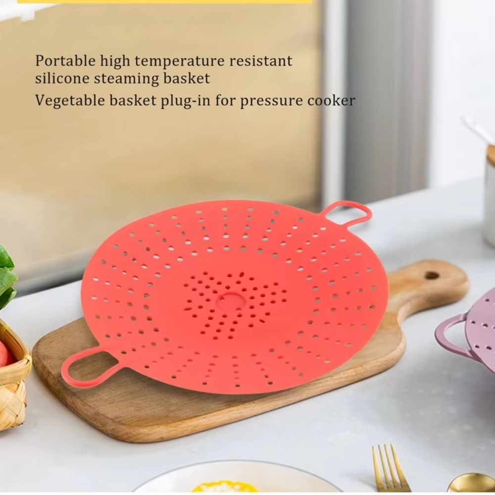 再利用可能なシリコン蒸し器バスケット、焦げ付き防止耐熱食品蒸 - Silicone Steamer Basket のレビューと価格
