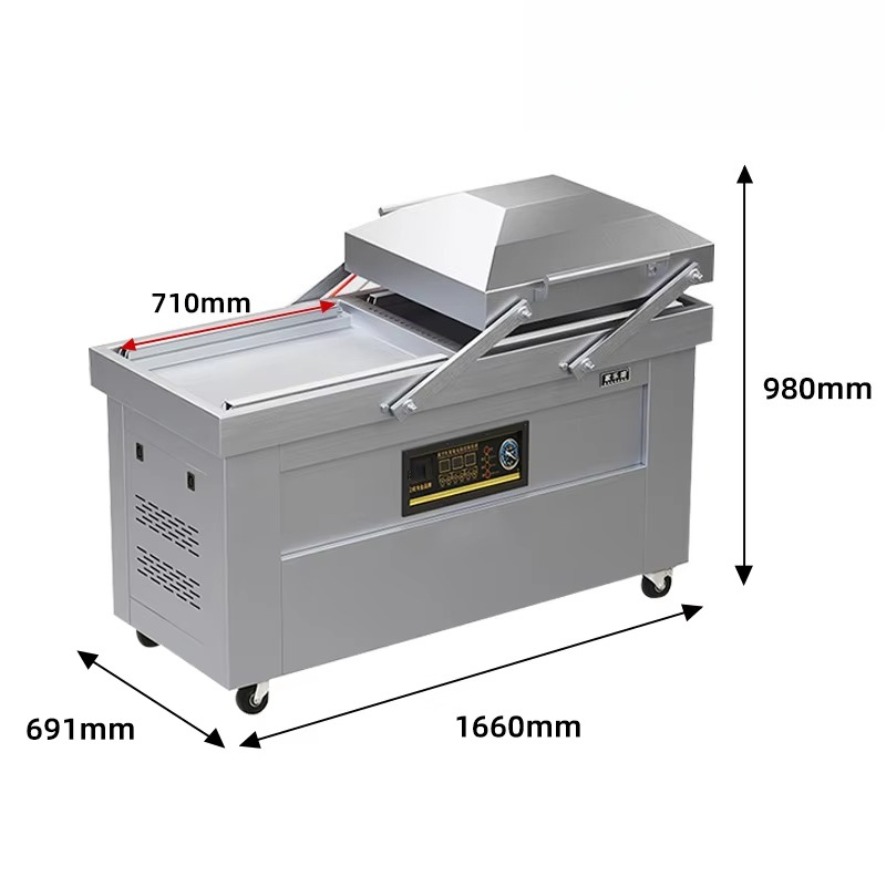 700PDシーフード加工工場用デュアルチャンバー真空シーラー - Food Vacuum Sealer のレビューと価格