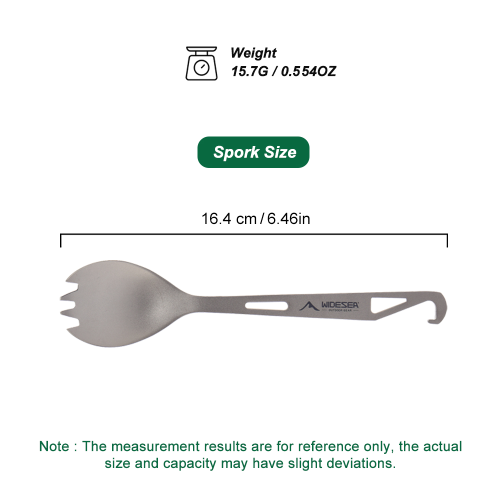 ワイドシーキャンプ用クッキングセット スポーク チタンスプー - Kitchen Gadgets Sale のレビューと価格