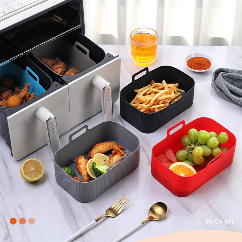 エアフライヤーアクセサリー、シリコンバスケット、オーブンベー - Silicone Steamer Basket のレビューと価格