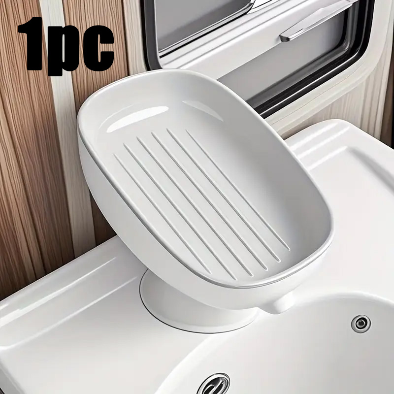 吸盤式ソープディッシュ 排水可能、防錆、バスルーム、キッチン - Kitchen Gadgets Luxury のレビューと価格