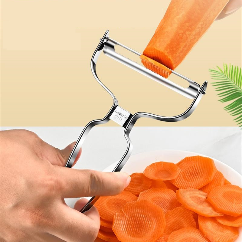 ステンレス鋼キャベツおろし金ピーラー野菜フルーツサラダポテト - Household Kitchen Gadgets Vegetable Cutter Silk Cutter のレビューと価格