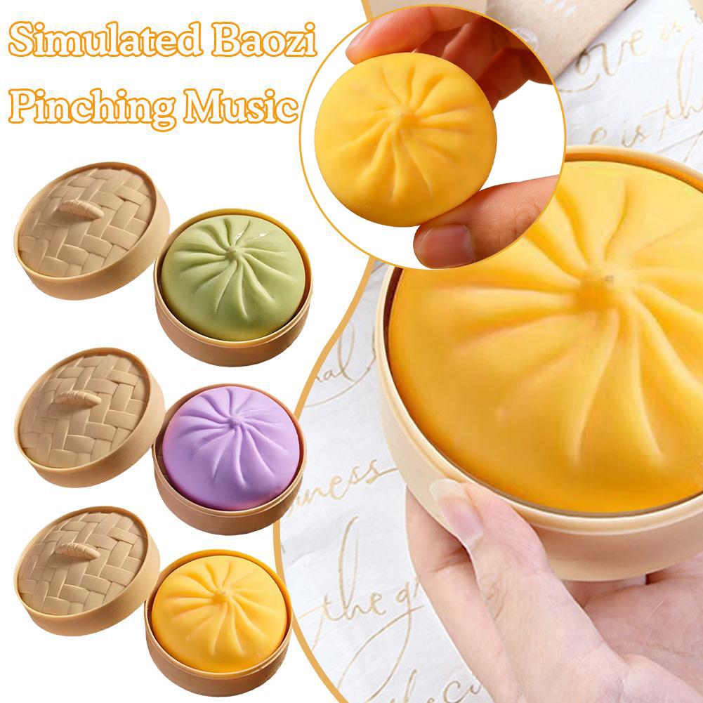 餃子型フィジェット感覚玩具、6cmの小さな蒸し器バスケット付 - Silicone Steamer Basket のレビューと価格