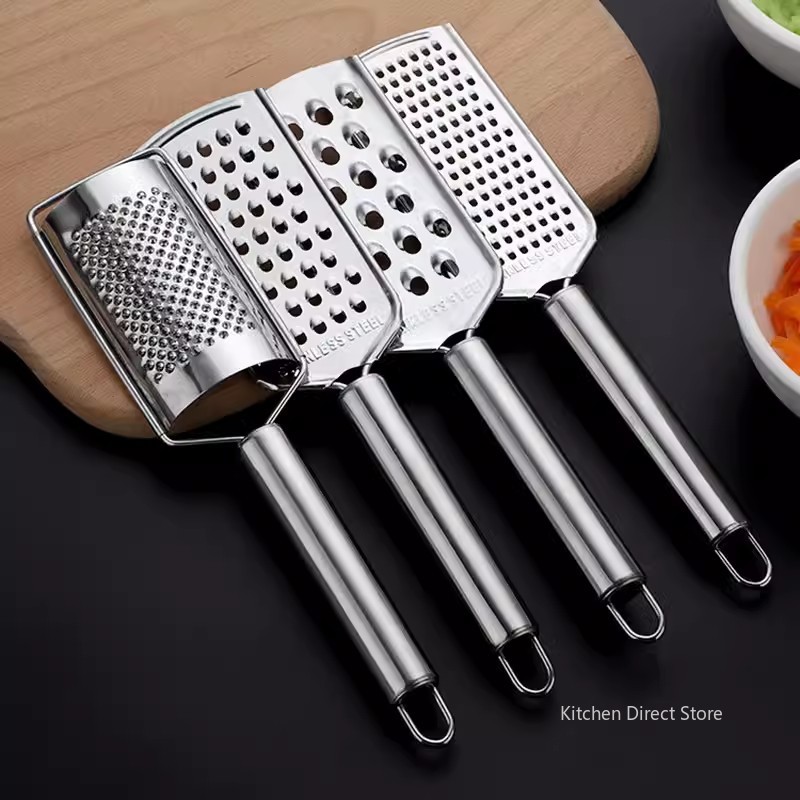多機能ステンレス鋼チーズレモンフルーツピーラーシュレッダーミ - Household Kitchen Gadgets Vegetable Cutter Silk Cutter のレビューと価格