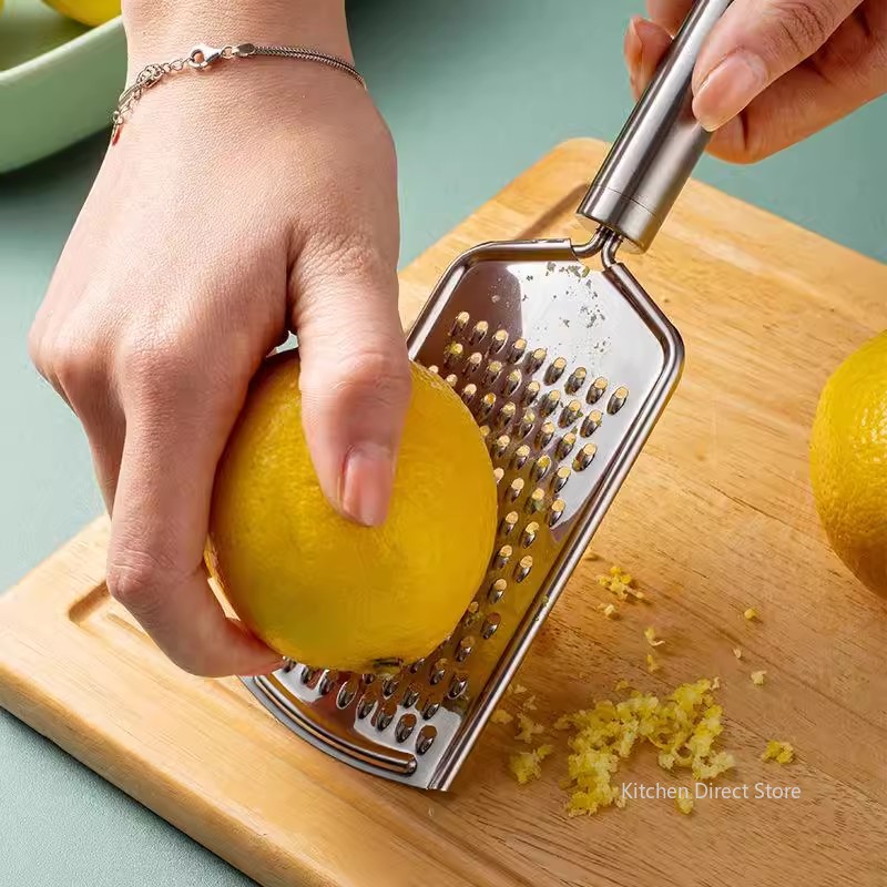 多機能ステンレス鋼チーズレモンフルーツピーラーシュレッダーミ - Household Kitchen Gadgets Vegetable Cutter Silk Cutter のレビューと価格
