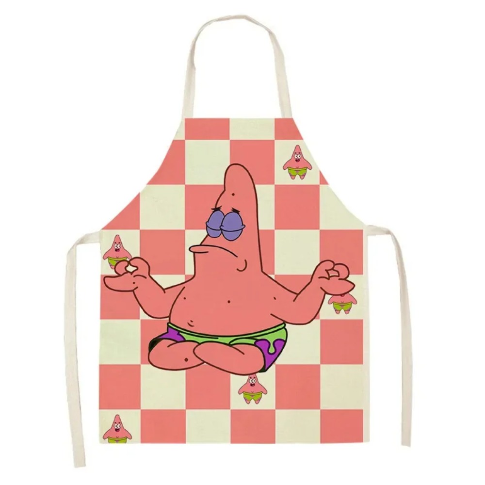 スポンジボブ パトリック キッチンエプロン 大人用 リネンビ - Kitchen Gadgets Sale のレビューと価格