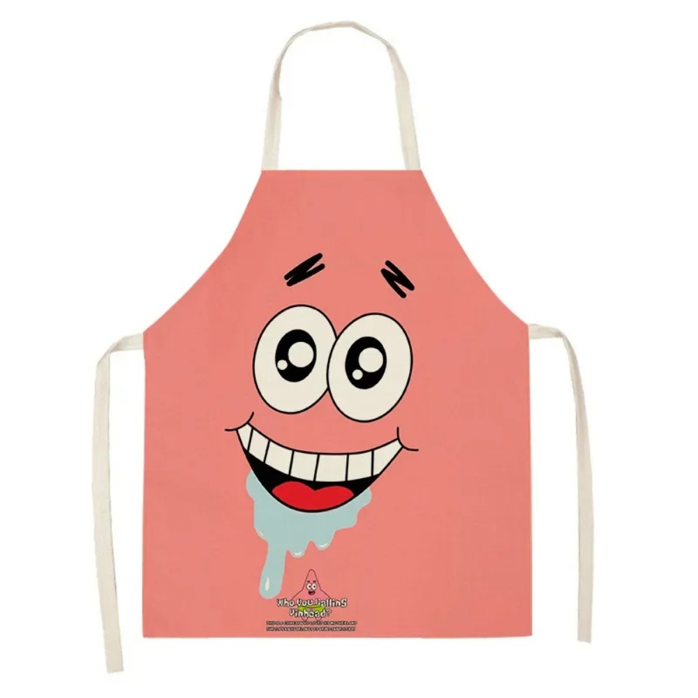スポンジボブ パトリック キッチンエプロン 大人用 リネンビ - Kitchen Gadgets Sale のレビューと価格