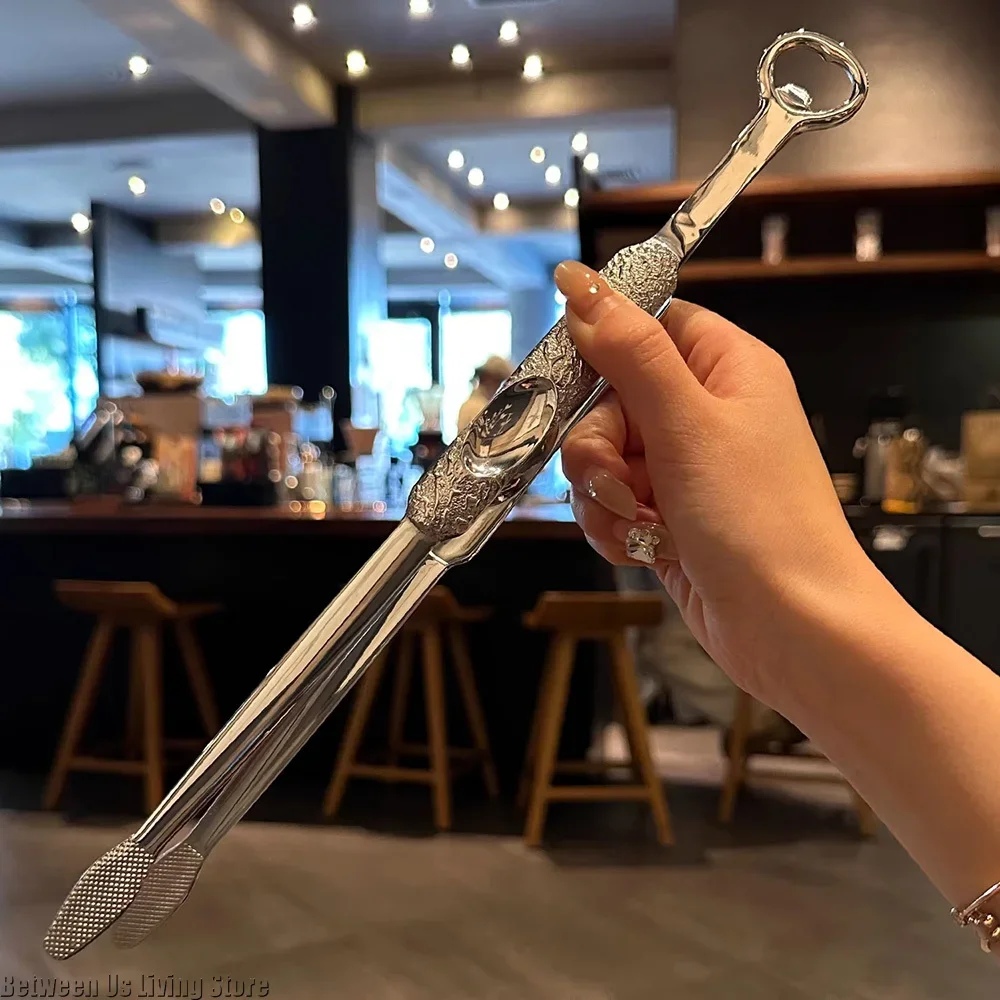 プレミアム高級304ステンレス鋼BBQトング、一体型栓抜き付 - Kitchen Gadgets Luxury のレビューと価格