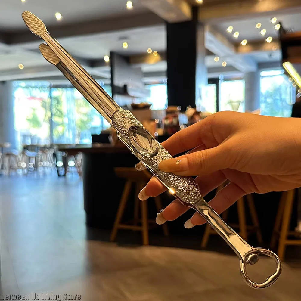 プレミアム高級304ステンレス鋼BBQトング、一体型栓抜き付 - Kitchen Gadgets Luxury のレビューと価格