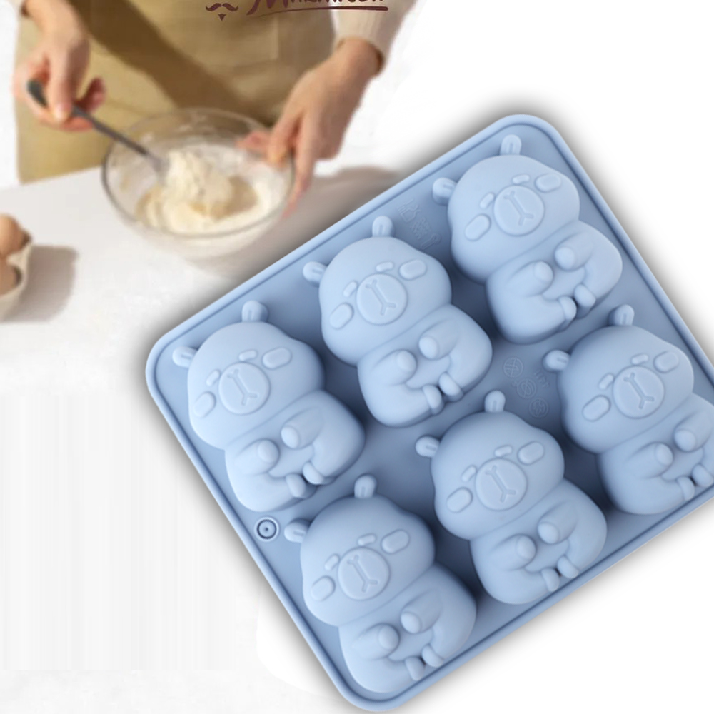 かわいいカピバラの形をしたシリコンケーキ型1個。チョコレート - Kitchen Gadgets For Cooking のレビューと価格