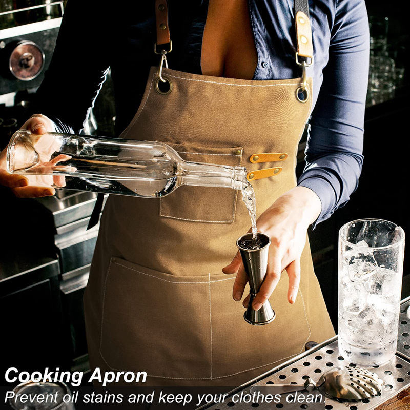 男性と女性のためのカスタム刺logoロゴキャンバスエプロン、 - Kitchen Gadgets For Women のレビューと価格