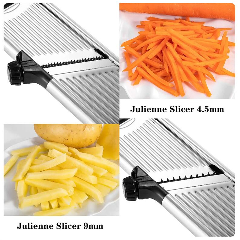 ステンレス鋼304のプロの野菜スライサー,調整可能なカッター - Household Kitchen Gadgets Vegetable Cutter Silk Cutter のレビューと価格