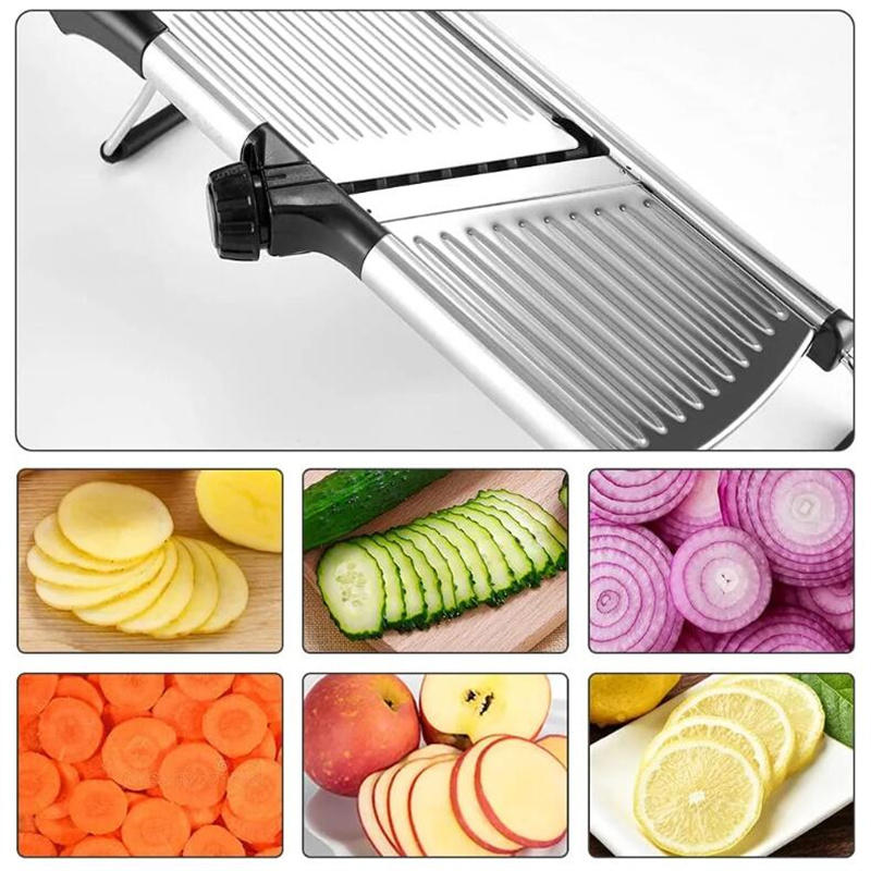 ステンレス鋼304のプロの野菜スライサー,調整可能なカッター - Household Kitchen Gadgets Vegetable Cutter Silk Cutter のレビューと価格