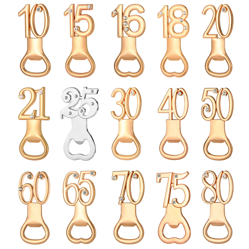 16/18/20/21/30/40/50/60 数字形状栓抜 - Kitchen Gadgets To Gift のレビューと価格