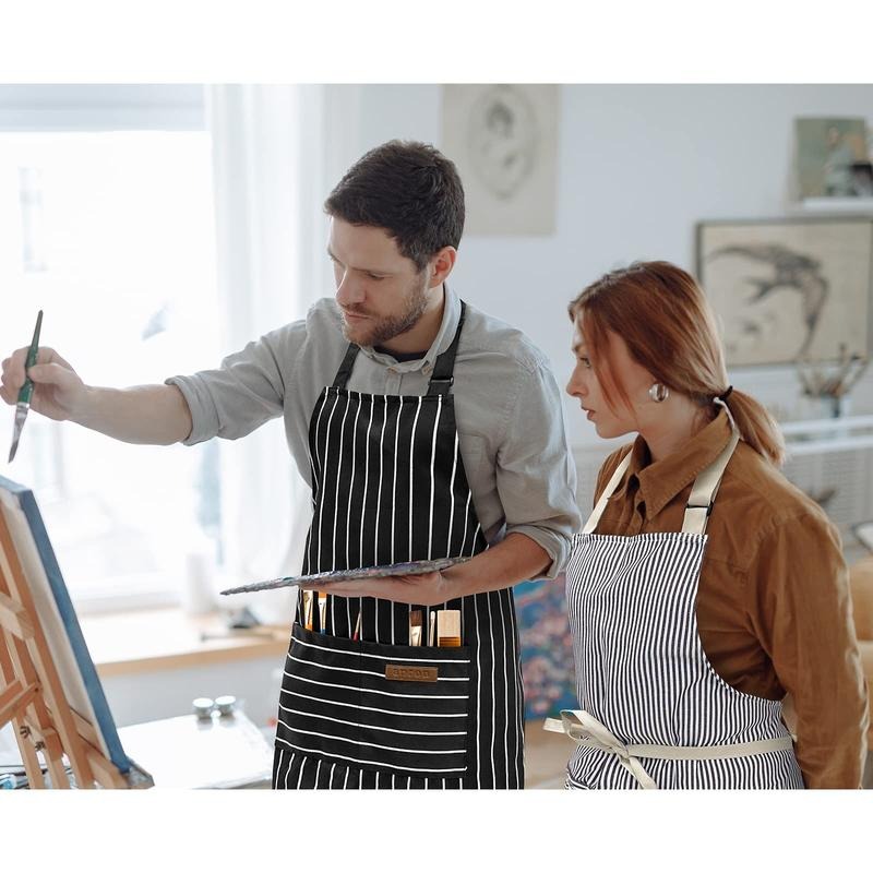2パックの女性用調理用エプロン、ポケット付き、調節可能なキッ - Kitchen Gadgets For Women のレビューと価格