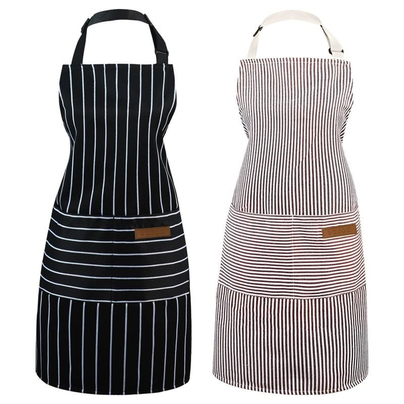2パックの女性用調理用エプロン、ポケット付き、調節可能なキッ - Kitchen Gadgets For Women のレビューと価格