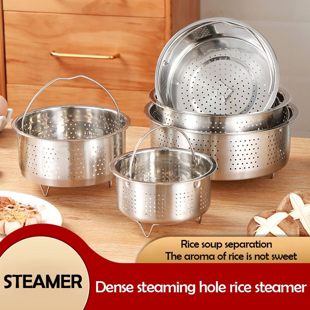 ステンレス製食品蒸し器バスケットインサート蒸し器鍋ライス圧力 - Silicone Steamer Basket のレビューと価格