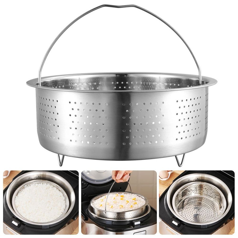 ステンレス製食品蒸し器バスケットインサート蒸し器鍋ライス圧力 - Silicone Steamer Basket のレビューと価格