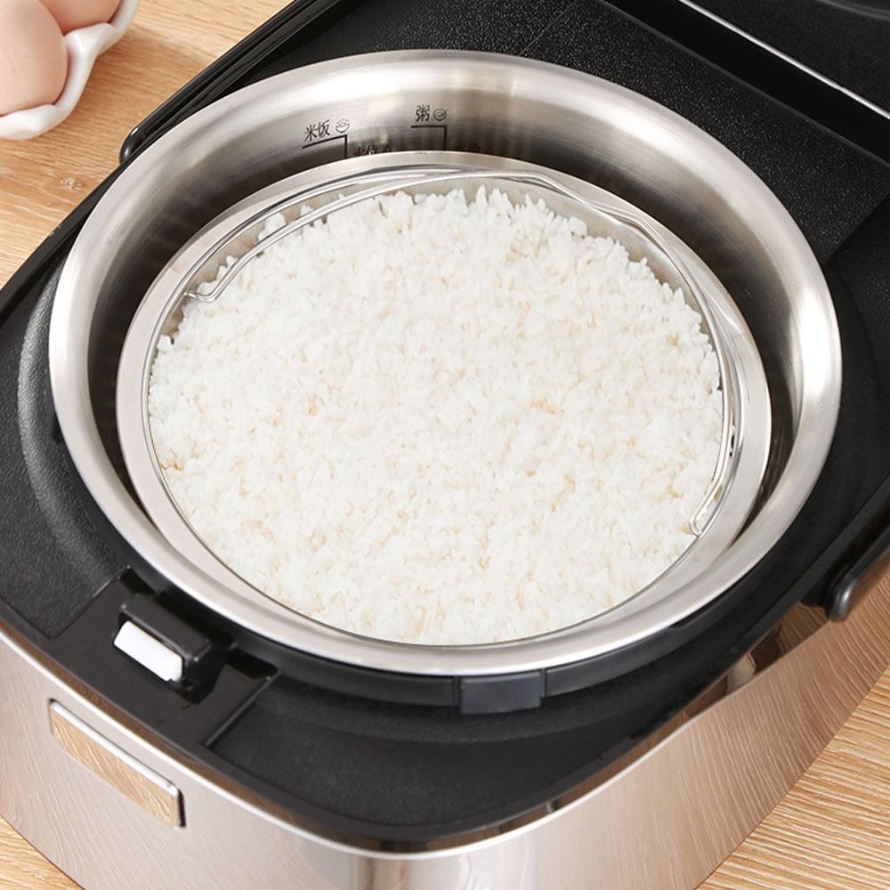 ステンレス製食品蒸し器バスケットインサート蒸し器鍋ライス圧力 - Silicone Steamer Basket のレビューと価格