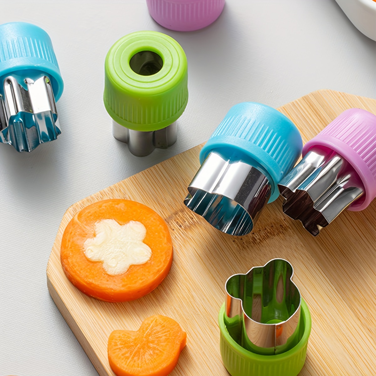 スターハート型野菜カッタープラスチックハンドル3個入りポータ - Kitchen Gadgets For Cooking のレビューと価格