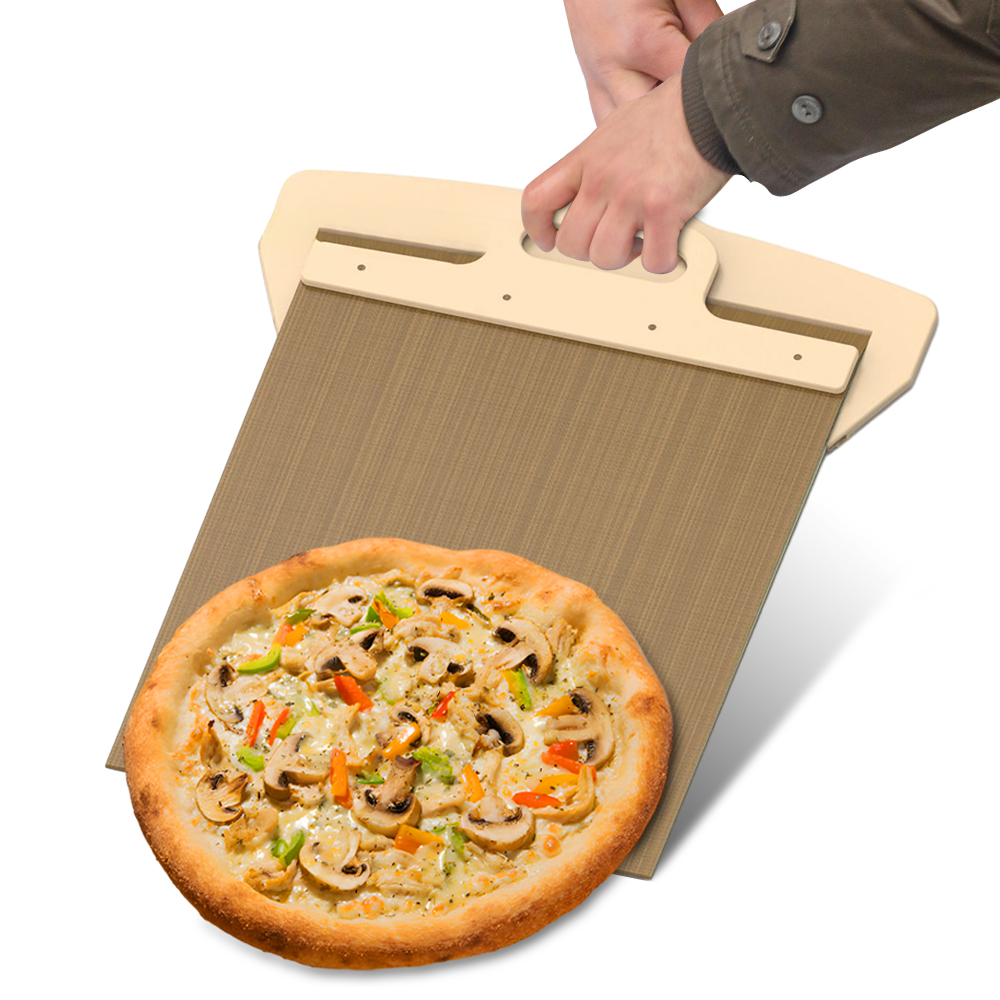 焦げ付き防止のスライディングピザピール、ハンドルとベーキング - Pizza Stone Baking のレビューと価格