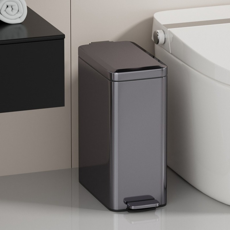 ステンレス製ゴミ箱 高級バスルームペダル式ゴミ箱 大容量ゴミ - Kitchen Gadgets Luxury のレビューと価格