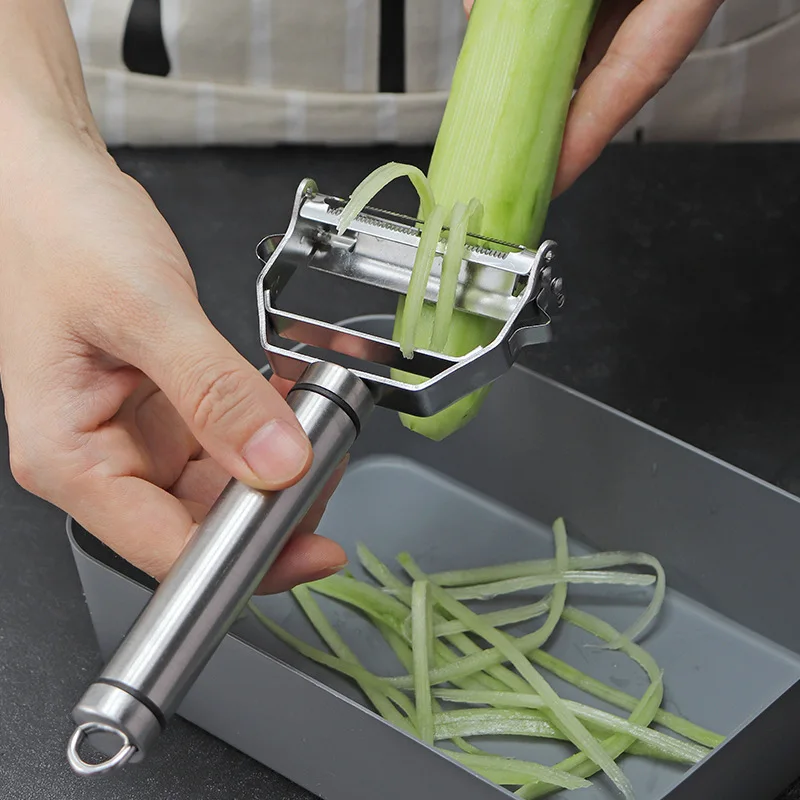 多機能ステンレス鋼キッチンピーラー果物野菜ジャガイモニンジン - Kitchen Gadgets Luxury のレビューと価格