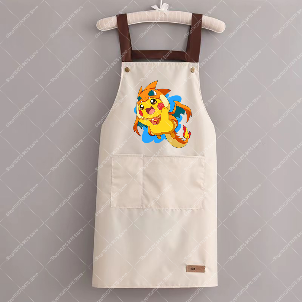 女性男性ファッションプリントエプロン漫画キッチン用品ヒトカゲ - Kitchen Gadgets For Women のレビューと価格