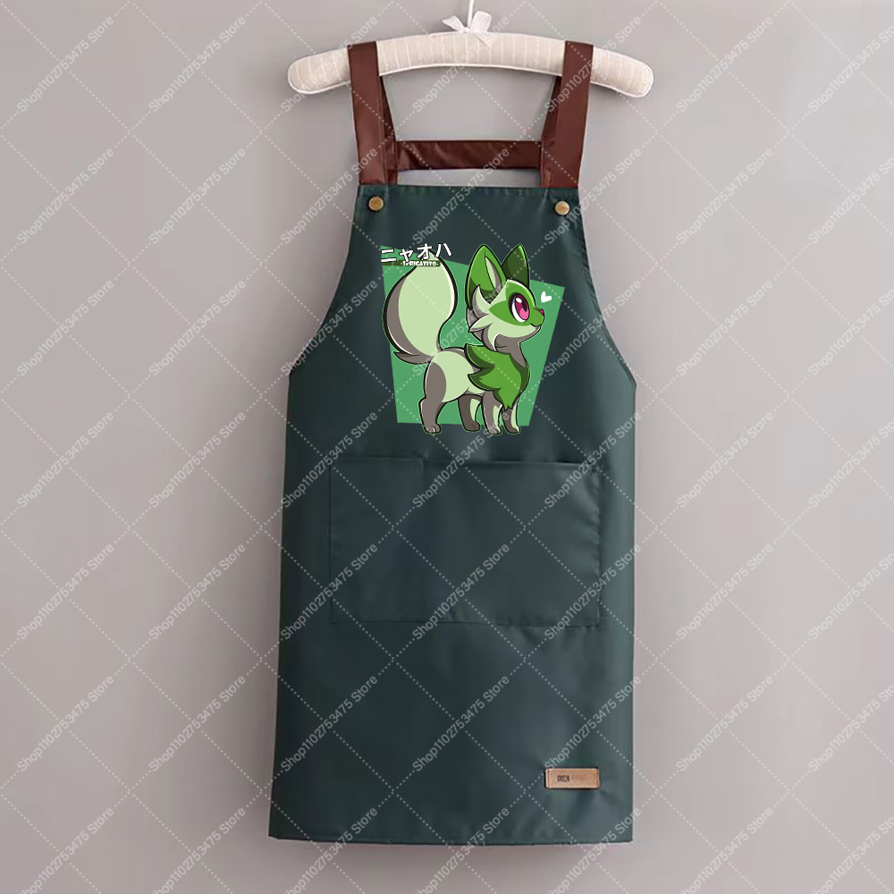 女性男性ファッションプリントエプロン漫画キッチン用品ヒトカゲ - Kitchen Gadgets For Women のレビューと価格