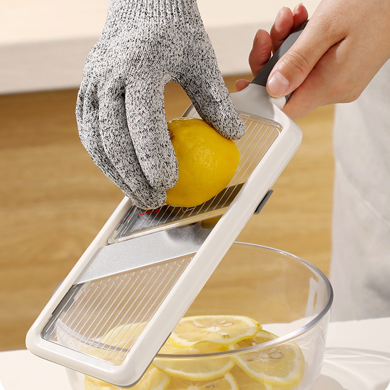 ハンドヘルド野菜スライサー厚さ調節可能なレモンキュウリスライ - Kitchen Gadgets Luxury のレビューと価格