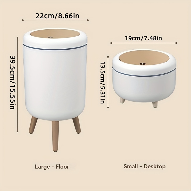 高級感のある蓋付き高脚家庭用ゴミ箱、バスルーム、キッチン、リ - Kitchen Gadgets Luxury のレビューと価格