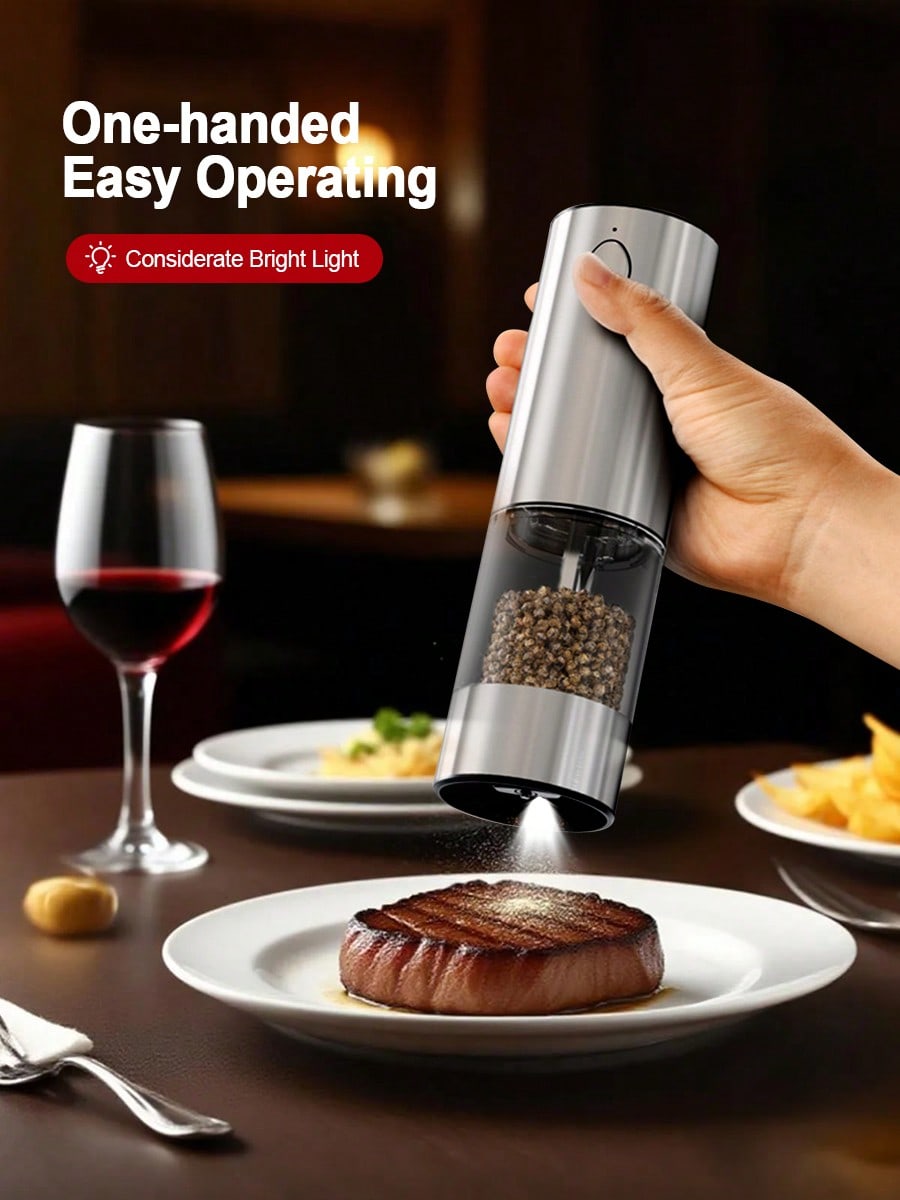 2ピース電動ソルトペッパーグラインダーセット、USB充電、L - Kitchen Gadgets Gift Ideas のレビューと価格