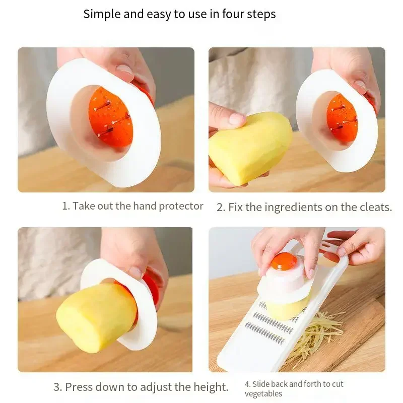 おろし金 野菜スライサー ニンジン 韓国キャベツ フードプロ - Household Kitchen Gadgets Vegetable Cutter Silk Cutter のレビューと価格