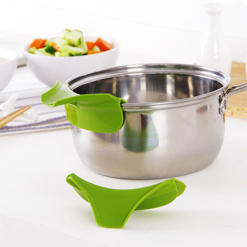 1/2個入り キッチン漏斗、クリエイティブなクリップ式シリコ - Kitchen Gadgets Guide のレビューと価格